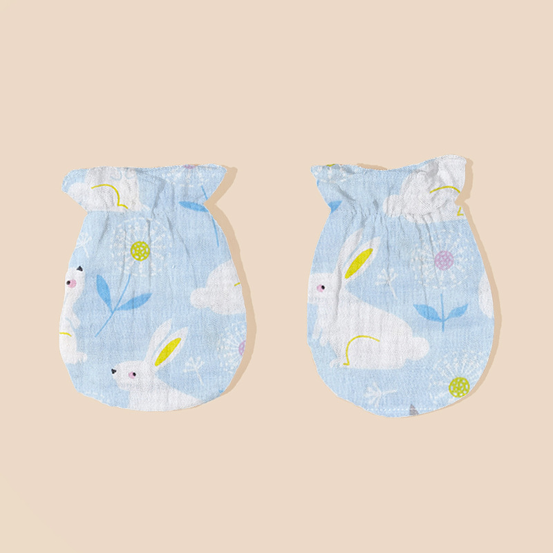Baby Mittens Scratch - Baby Cotton Mittens 0-6 Months Newborn