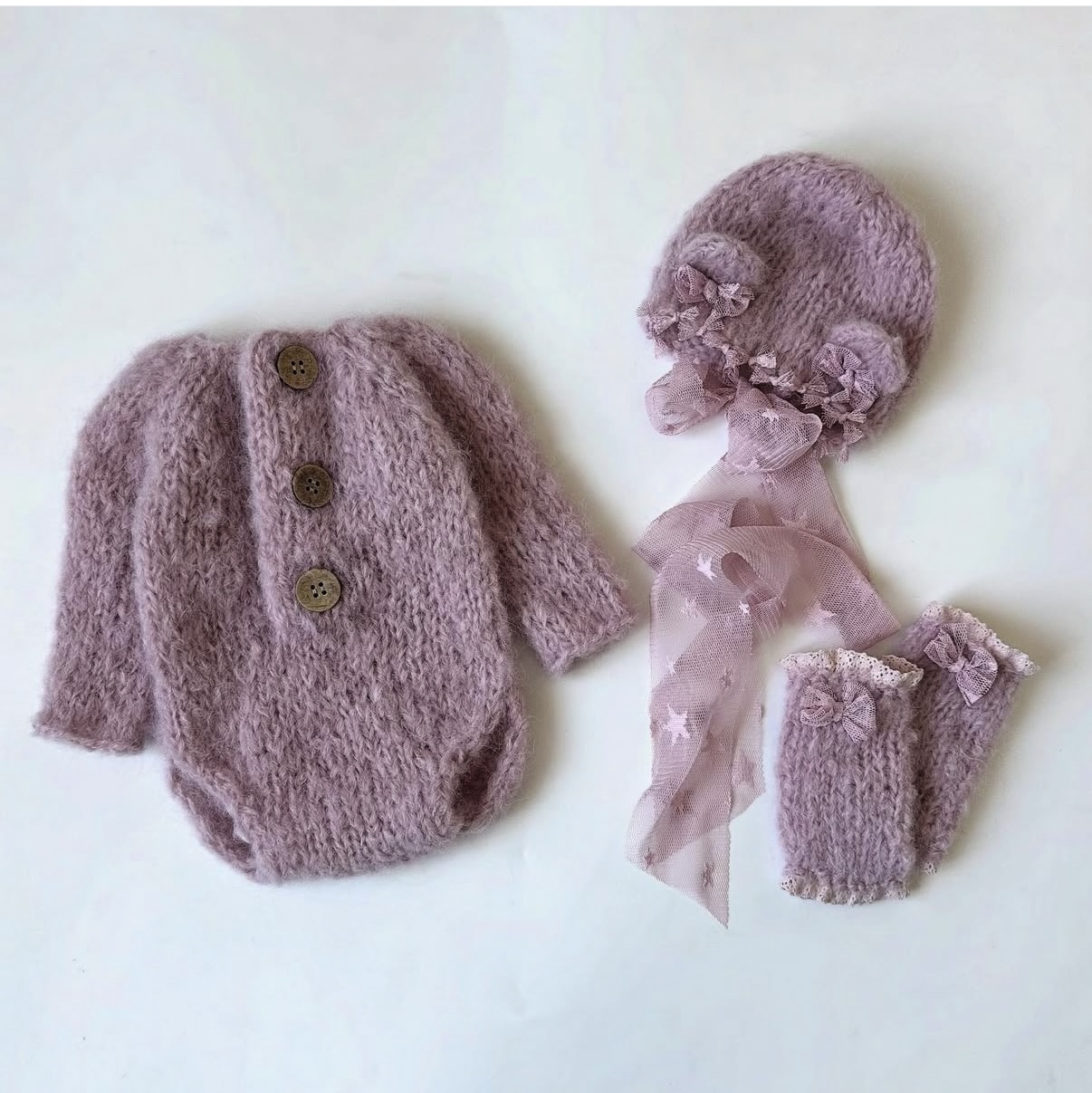 Baby Clothing On Sale - Newborn Baby Girl Knitted Romper Hat