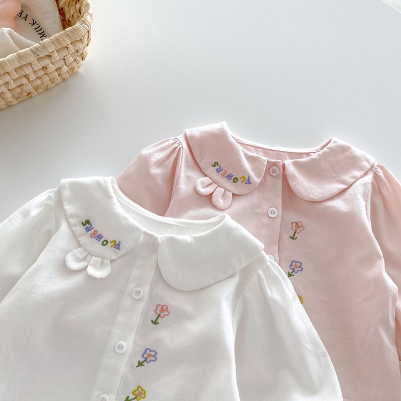 Stylish Baby Girls Flower Embr - đánh giá và giá Baby Clothing Embroidery