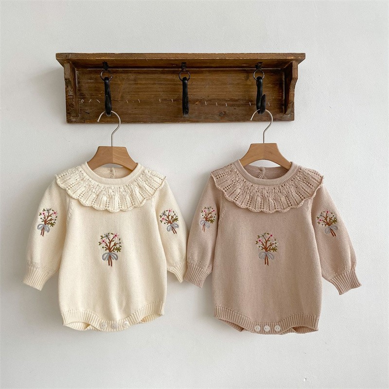 Spring Autumn Newborn Knitting - đánh giá và giá Baby Clothing Embroidery