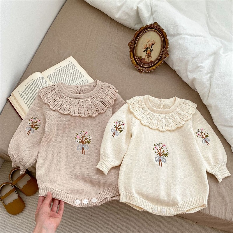 Spring Autumn Newborn Knitting - đánh giá và giá Baby Clothing Embroidery