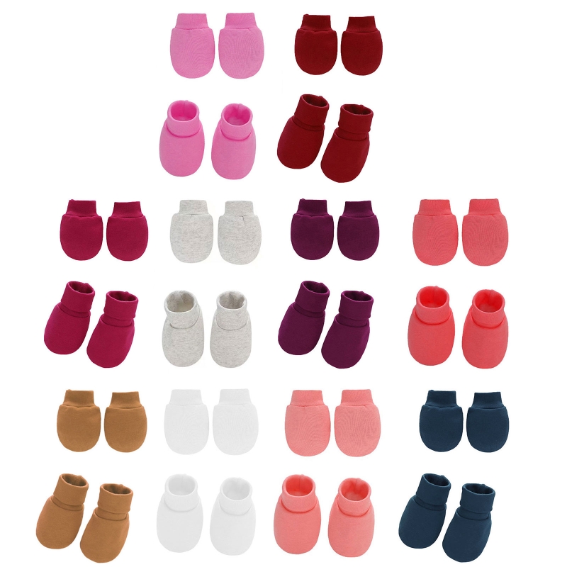 Bé Găng Tay Cotton Mềm Mại Châ - đánh giá và giá Baby Mittens Scratch