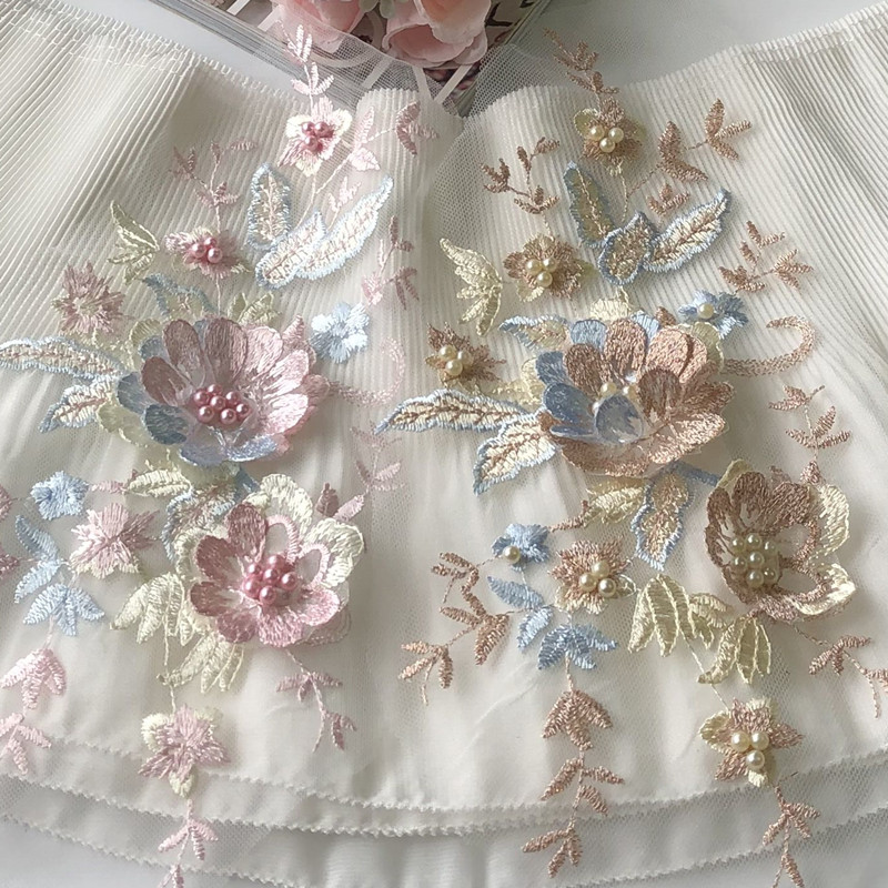 1Pcs Lace Patch Mesh Net Embro - đánh giá và giá Baby Clothing Embroidery