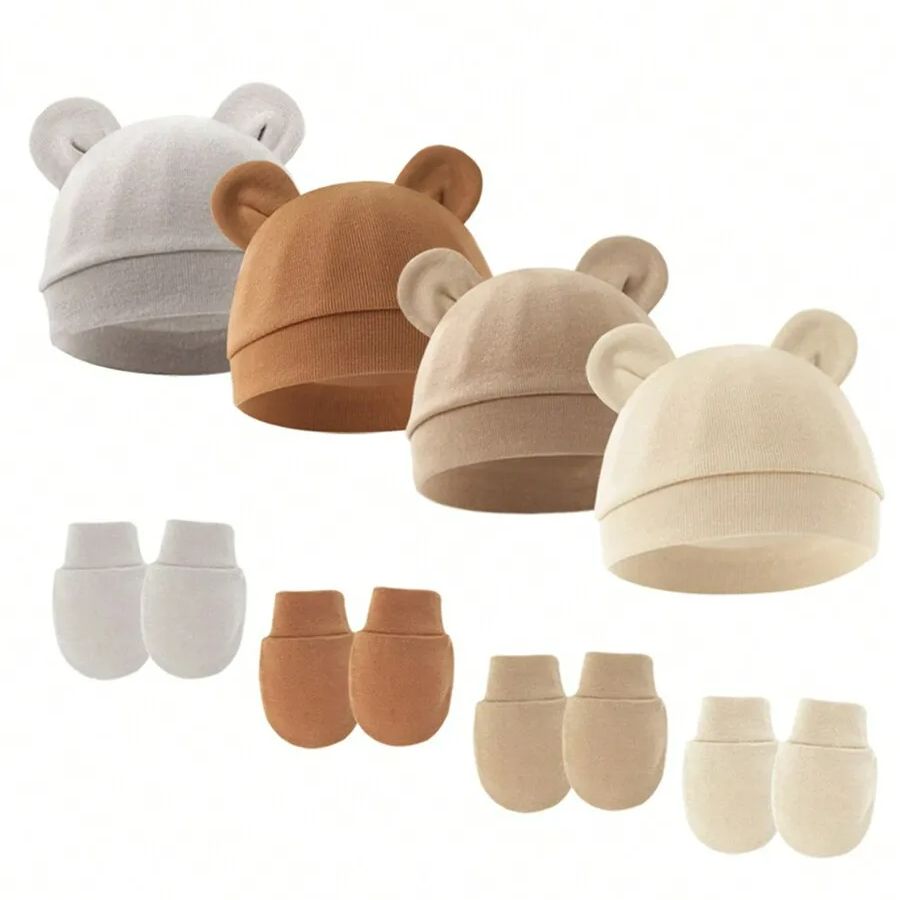 Baby Girl Hat Gloves Set Cotto - đánh giá và giá Baby Mittens Scratch