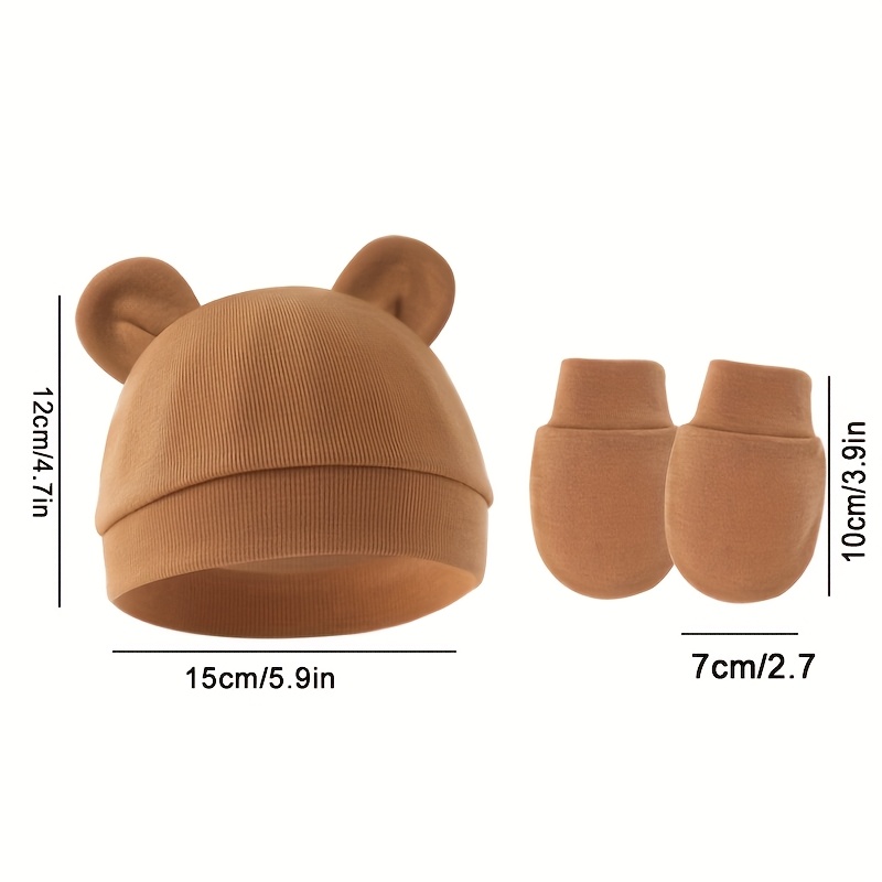 Baby Girl Hat Gloves Set Cotto - đánh giá và giá Baby Mittens Scratch