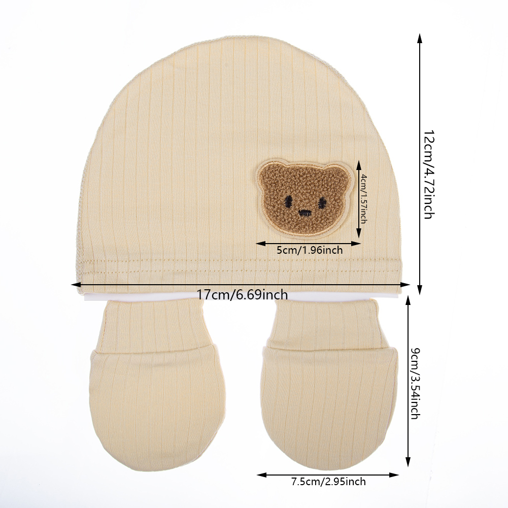 3Pcs/set Cotton Newborn Hats C - đánh giá và giá Baby Mittens Scratch