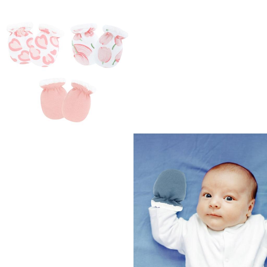 Bộ 3 cặp 3 đôi găng tay bằng c - đánh giá và giá Baby Mittens Scratch