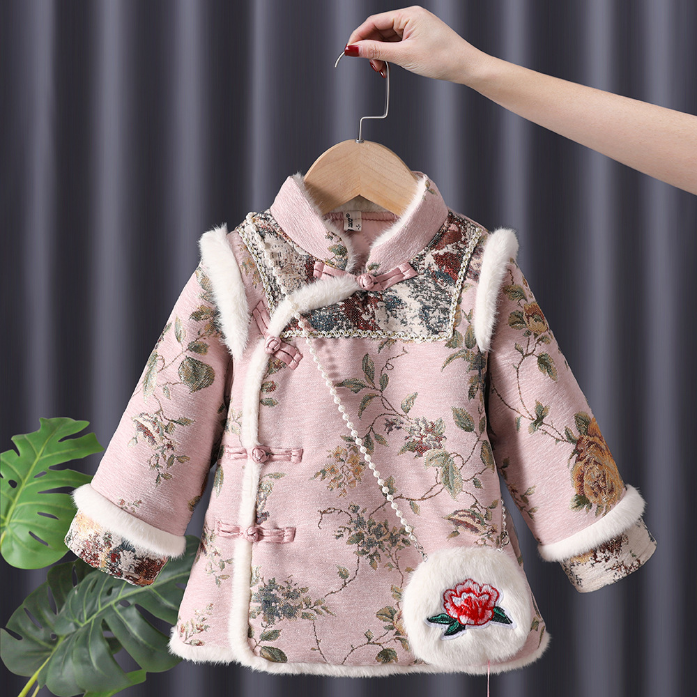 Winter Baby Girls Hanfu Kids P - đánh giá và giá Baby Clothing Embroidery