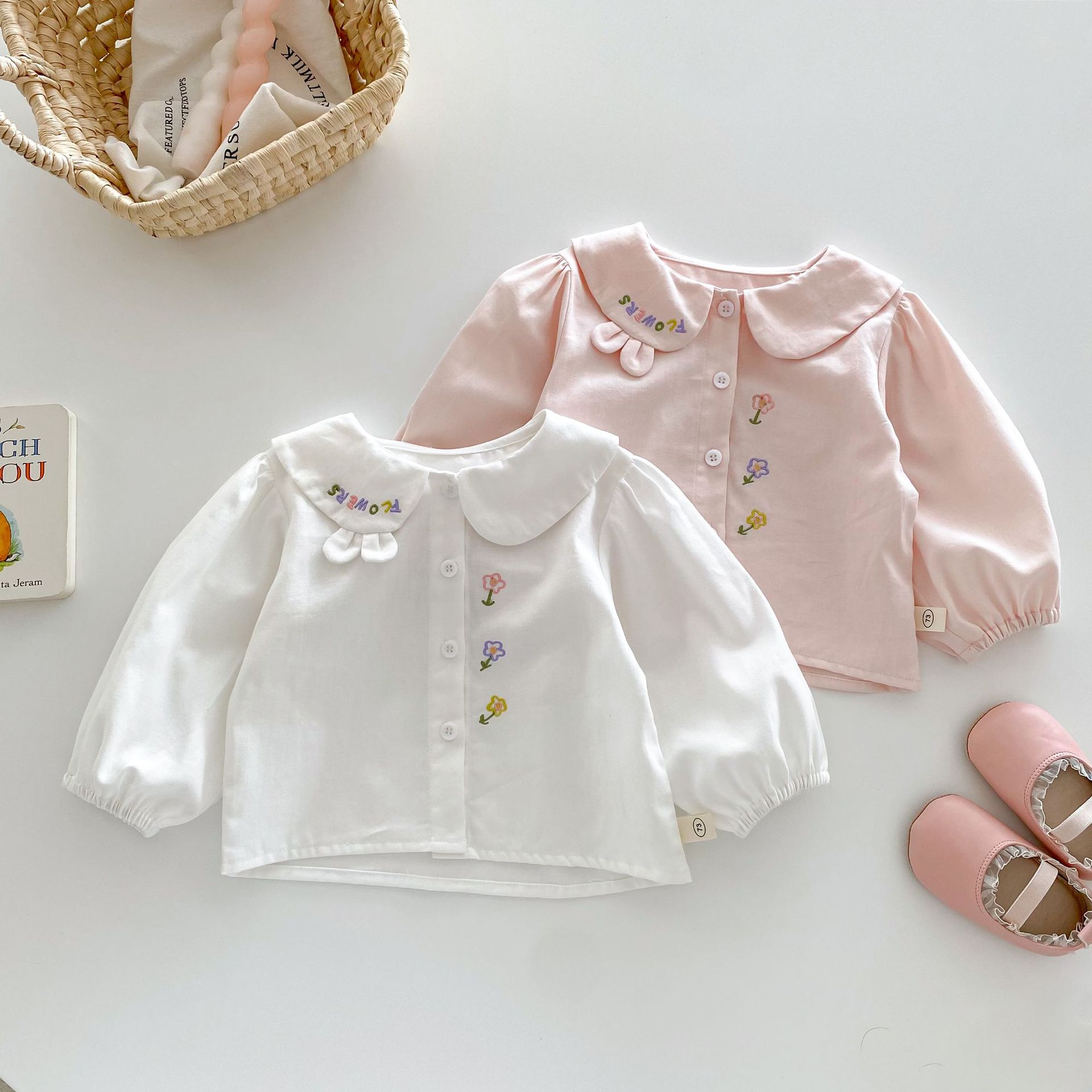 Girl's Shirt 2026 Autumn and W - đánh giá và giá Baby Clothing Embroidery