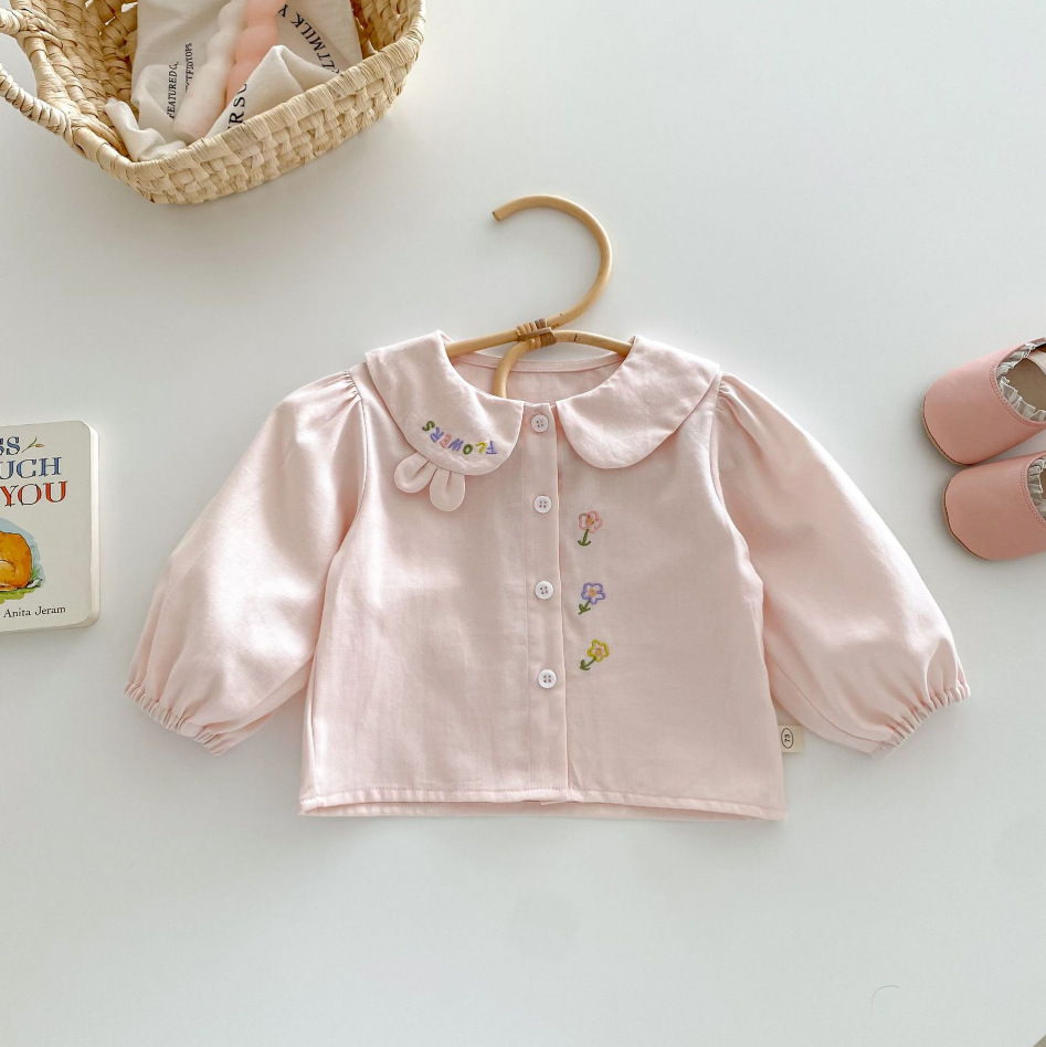 Girl's Shirt 2026 Autumn and W - đánh giá và giá Baby Clothing Embroidery
