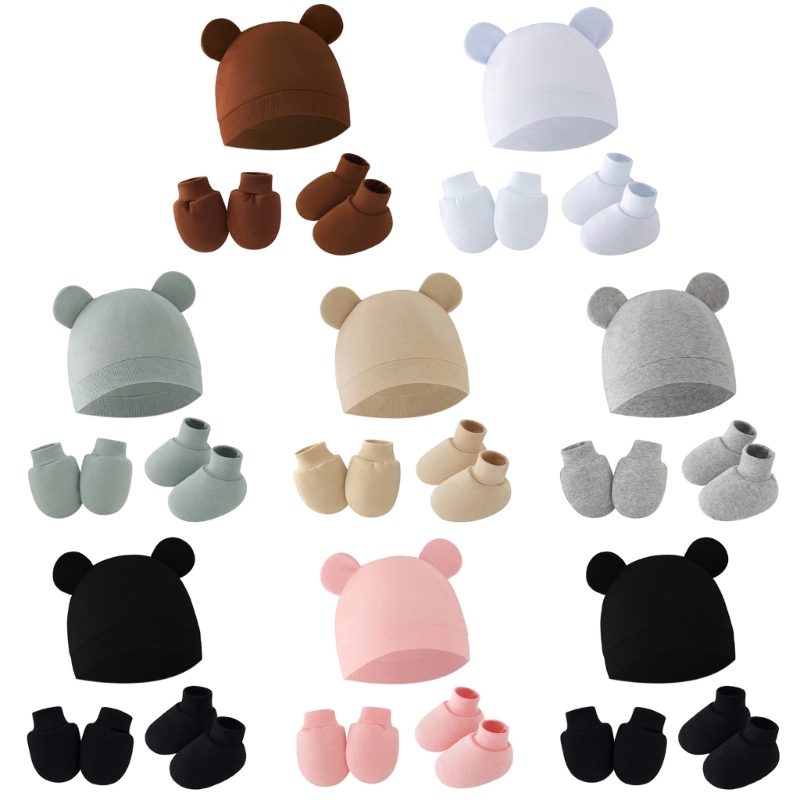 Y1UB 1 Bộ Mũ len sơ sinh kèm g - đánh giá và giá Baby Mittens Scratch