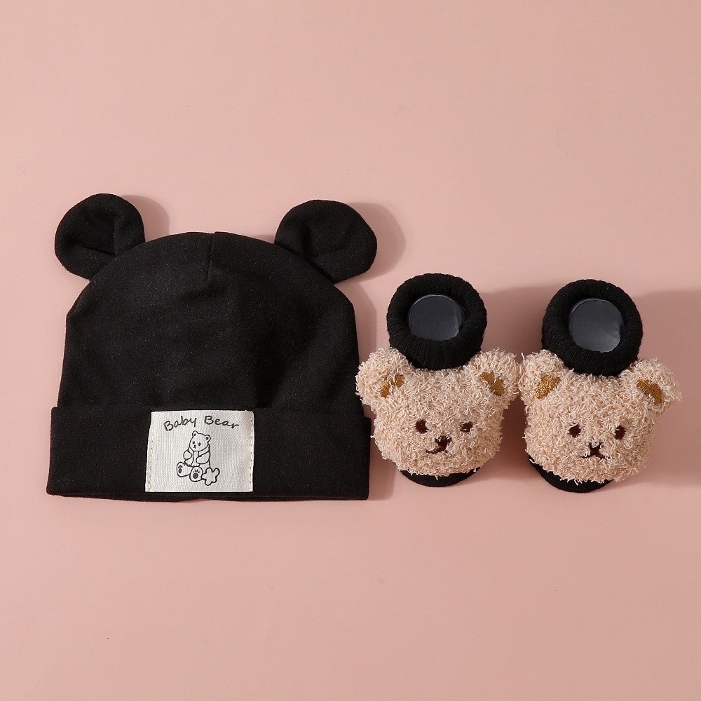 2Pcs/Set Cute Cotton Baby Hat  - đánh giá và giá Baby Mittens Scratch