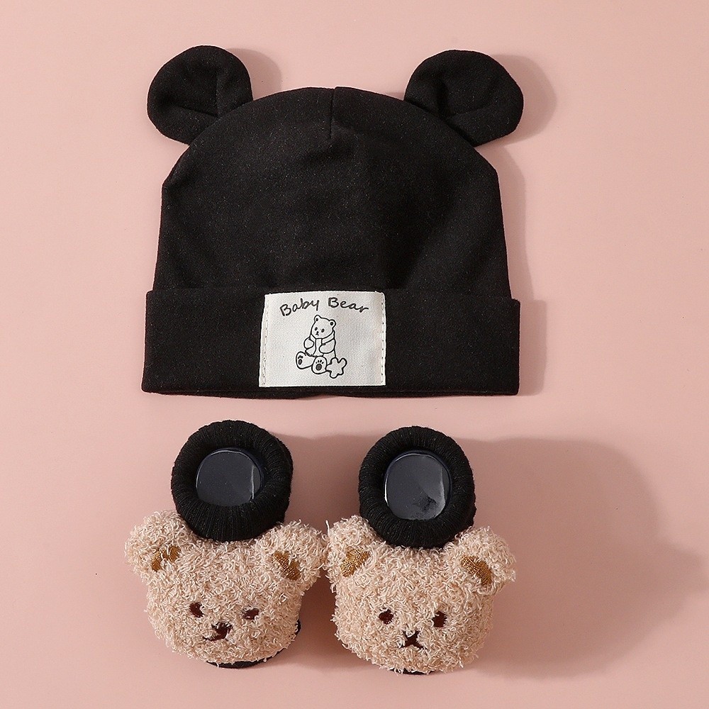 2Pcs/Set Cute Cotton Baby Hat  - đánh giá và giá Baby Mittens Scratch